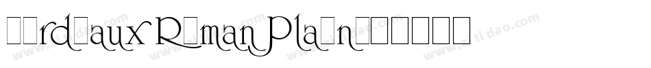 Bordeaux Roman Plain字体转换